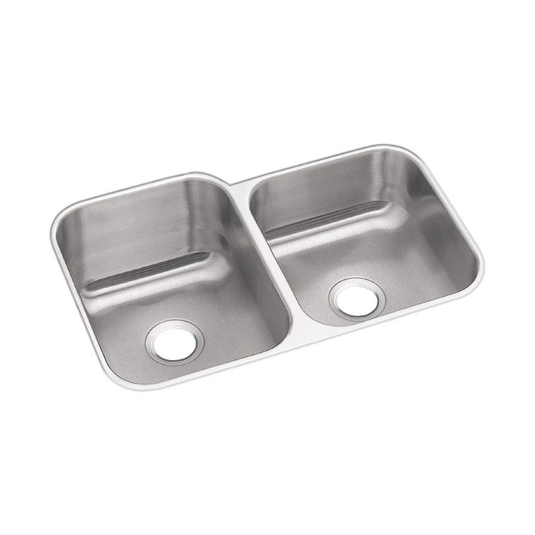 Dayton 32" L x 21" W Double Basin Undermount Kitchen Sink