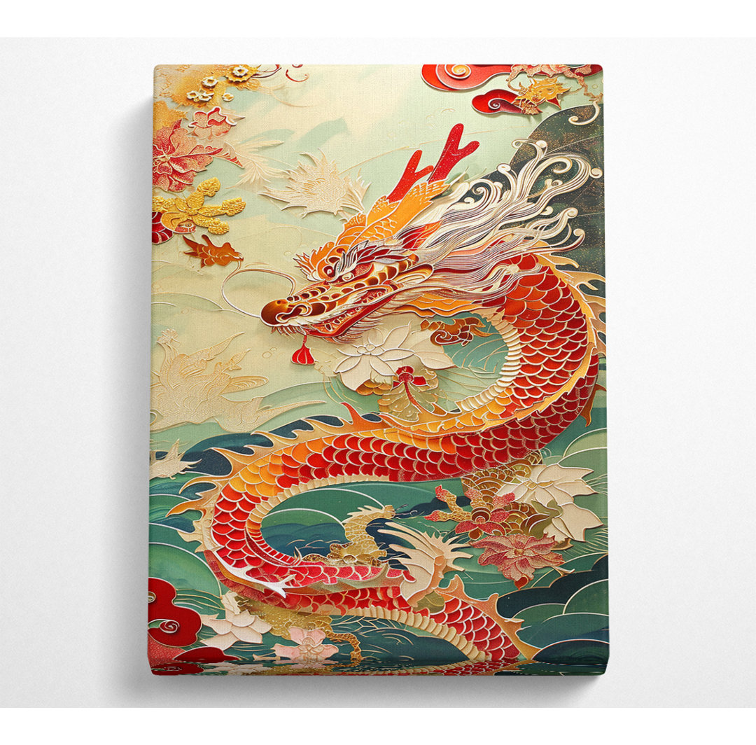 Dragon Waves - Kunstdrucke auf Leinwand - Wrapped Canvas