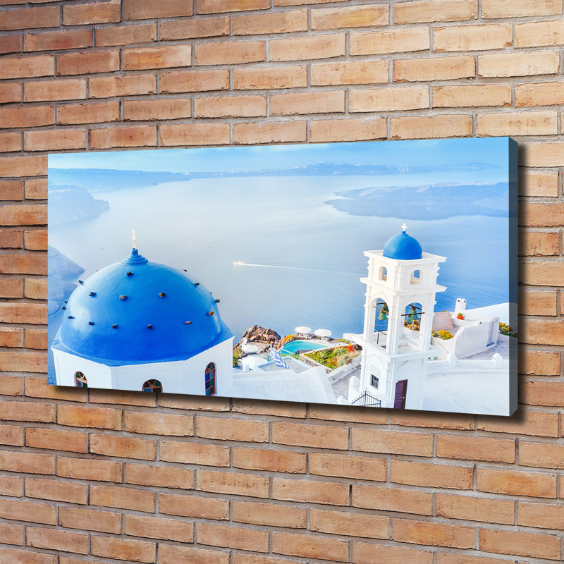 Santorini Greece - Wrapped Canvas Print