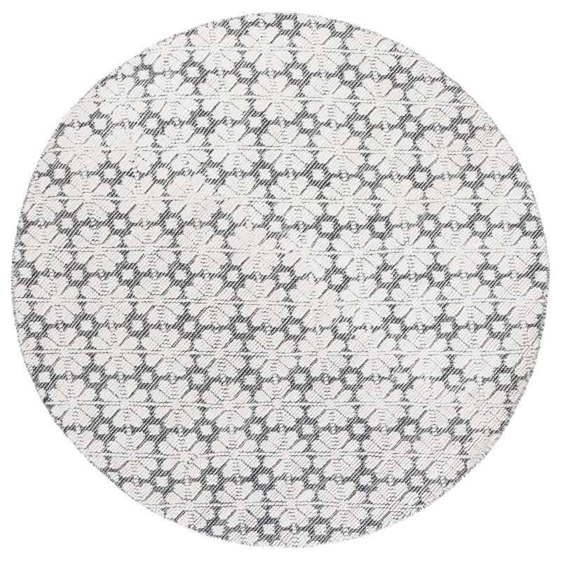 Martha Stewart Hand Woven Wool Rug, Round 6'