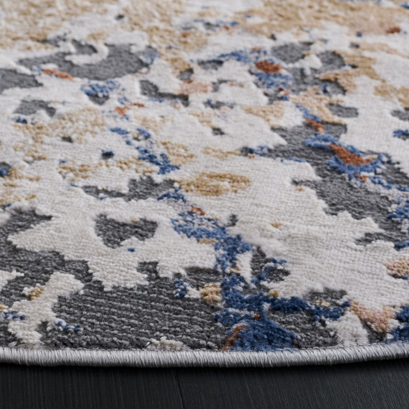 Cherylee Eternal Performance Abstract Rug, Round 6'7"