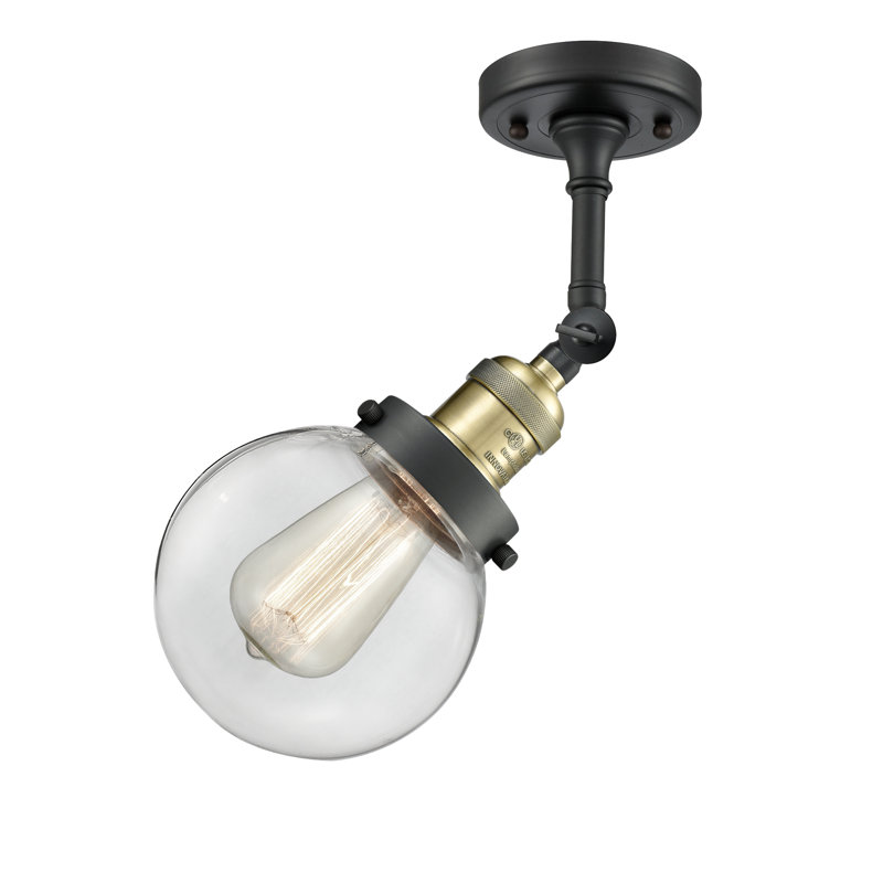 Clementina Dimmable Bath Sconce, Clear, Black Antique Brass, Bulb Not Included