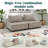 Tufted Upholstered Modular Lounge Accent Chair – Single, Comfy & Modern-934024421