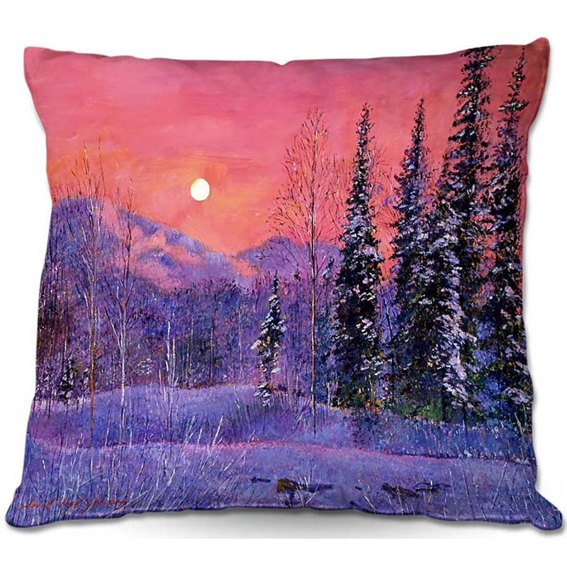 Coussin décoratif carrée en forme de neige de canapé, 20 po x 20 po