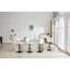 Chaise de bar rotative moderne réglable, chaise pivotante à dossier en cuir de polyuréthane, convient au comptoir de la cuisine et à la salle à manger, hauteur réglable, capacité de supporter 300 livres (blanc - 2 pièces)-179183606-179183605