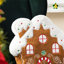 Ensemble de 2 coussins de Noël en pain d'épice et en pain d'épice