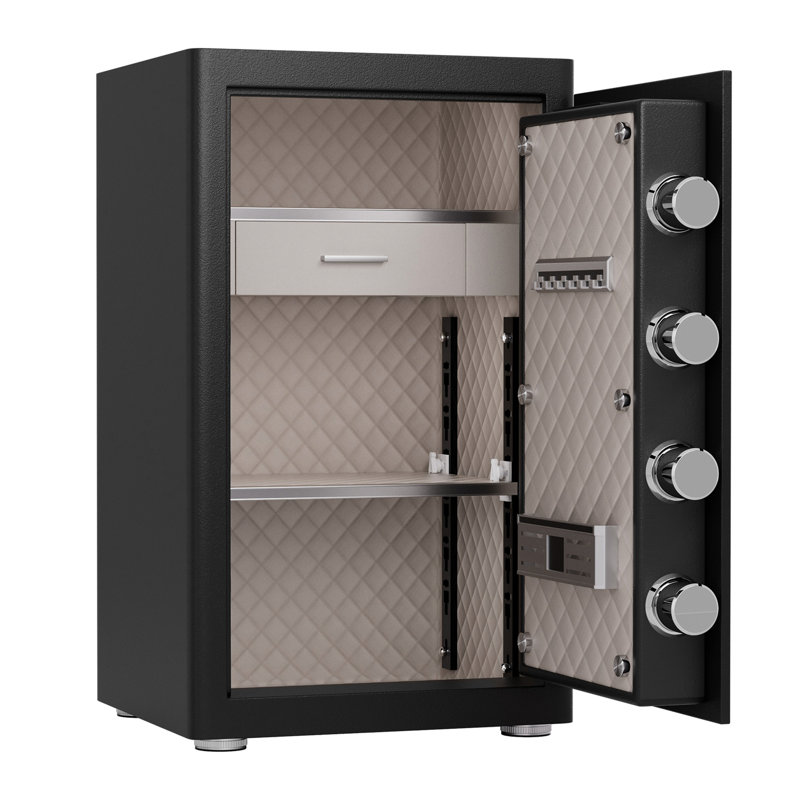 2.8 Cu Ft Safe, Heavy-duty Steel, Digital Keypad, 10mm Door, 28mm Bolts, Removable Shelf, Jewelry Box, Dual Alarm, Silent Mode, Home, Work Home Bag, Multiple Settings