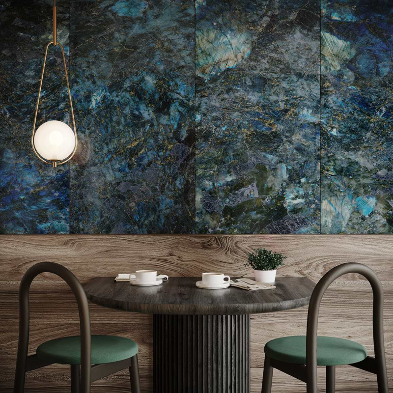 Jewel Onyx 24X48 Polished Porcelain Tile, Labrodorite