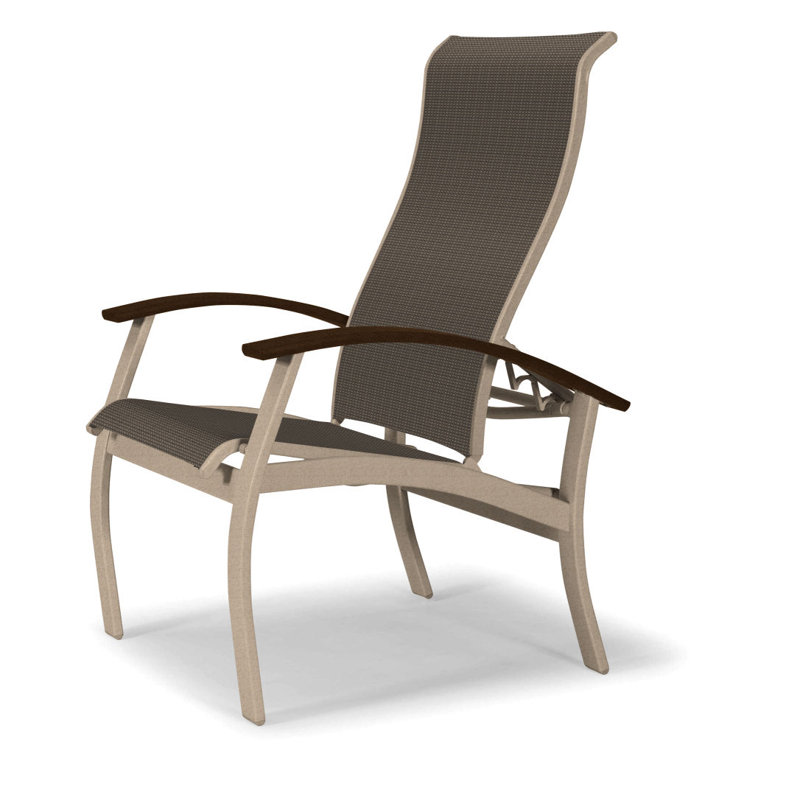 Chaise de patio Askar, Tweed Sunbrella® brun, Kona, Désert texturé