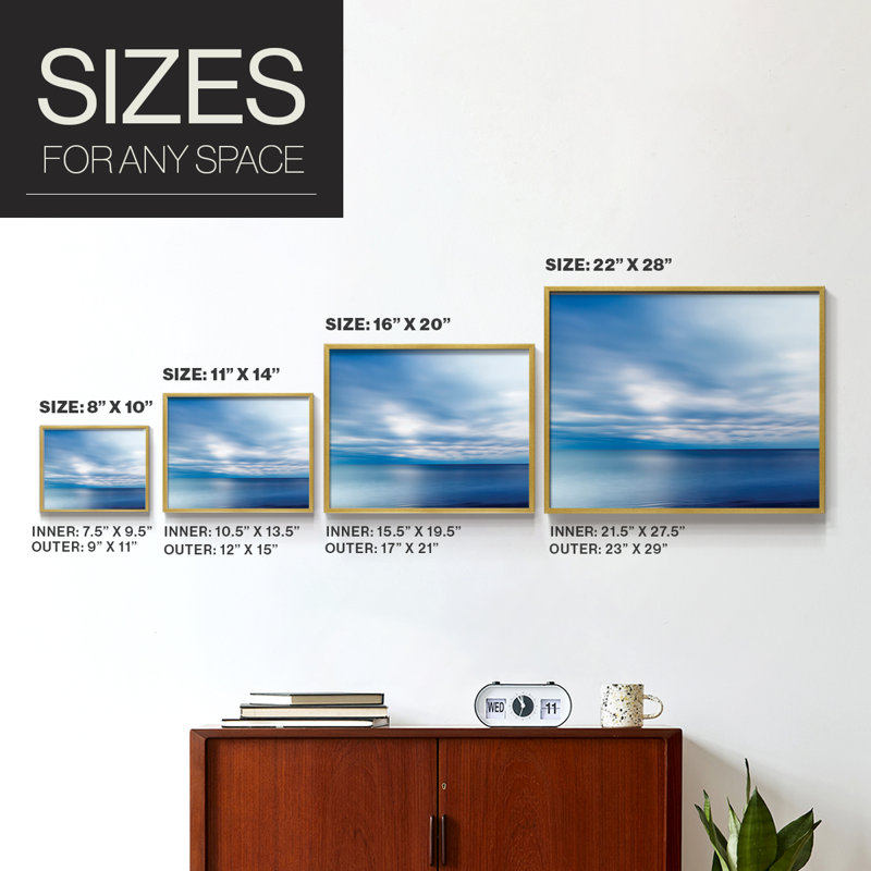 Forever Blue -Framed Print - Restickable, 8" H x 10" W