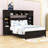 Full Size Wood Platform Bed With 4 Drawers, Headboard and Shelves-996416104