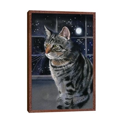 Moon Kitty by Rachel Parker - Painting on Canvas