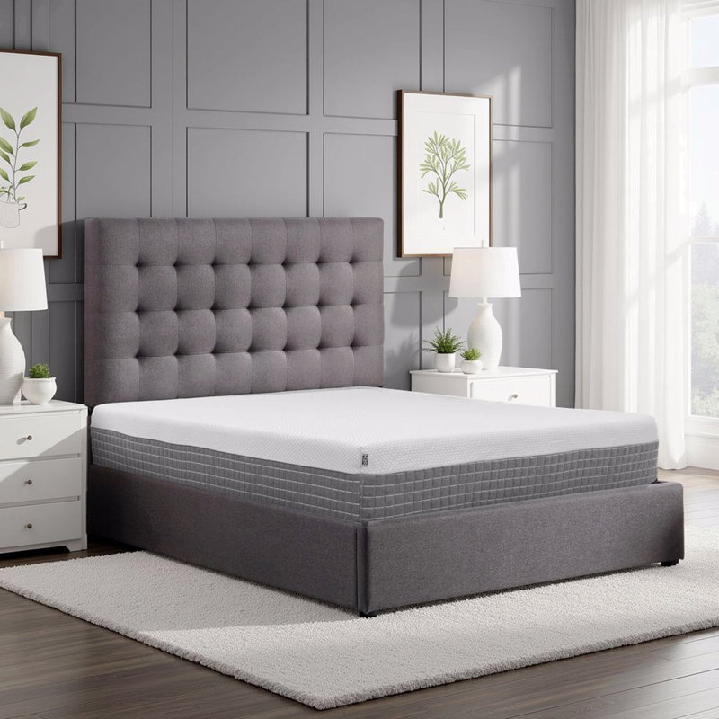 Matelas hybride à 12 couches en mousse viscoélastique 12 ", Très grand californien