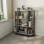 Baynes 125cm H x 45cm W Iron Corner Bookcase-2049083210