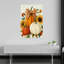 Art contemporain, art mural tournesol abstrait contemporain-1829768156