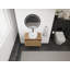 Meuble-lavabo mural 30 po avec lavabo vasque rond et armoire de rangement