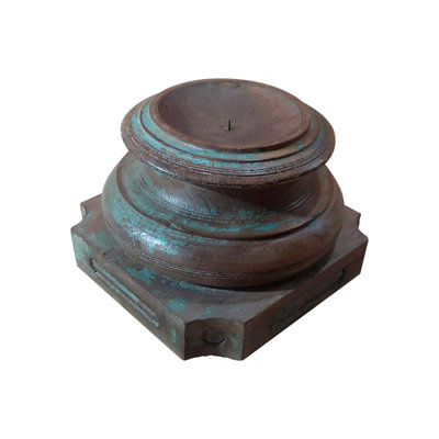 Carnot Solid Wood Tabletop Tealight Holder