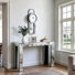 2 - Piece Living Room Table Set Console Table and Mirrored Wall Clock