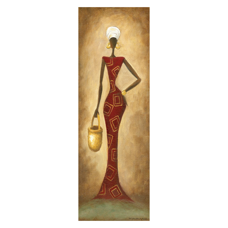 « dignité », reproduction d’art sur toile, H 48 po x l 16 po x P 1,5 po