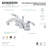 Kingston Brass Centurion Two-Handle 3-Hole Deck Mount Mini-Widespread Bathroom Faucet with Plastic Pop-Up-25314253