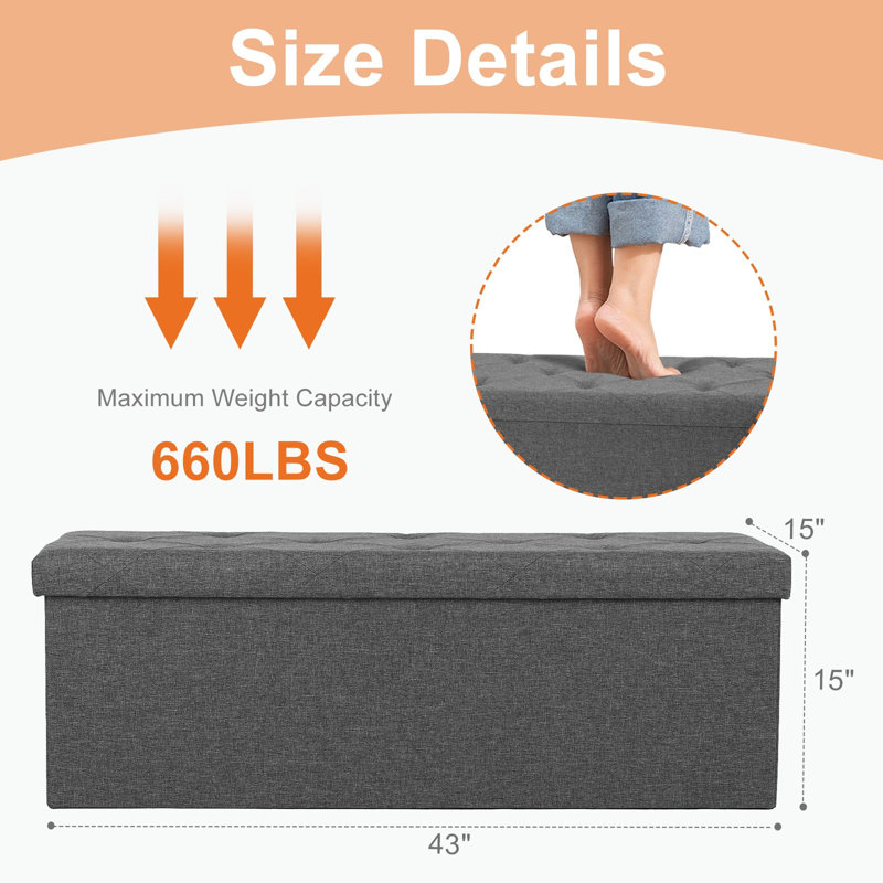 Fabric Upholstered Bench