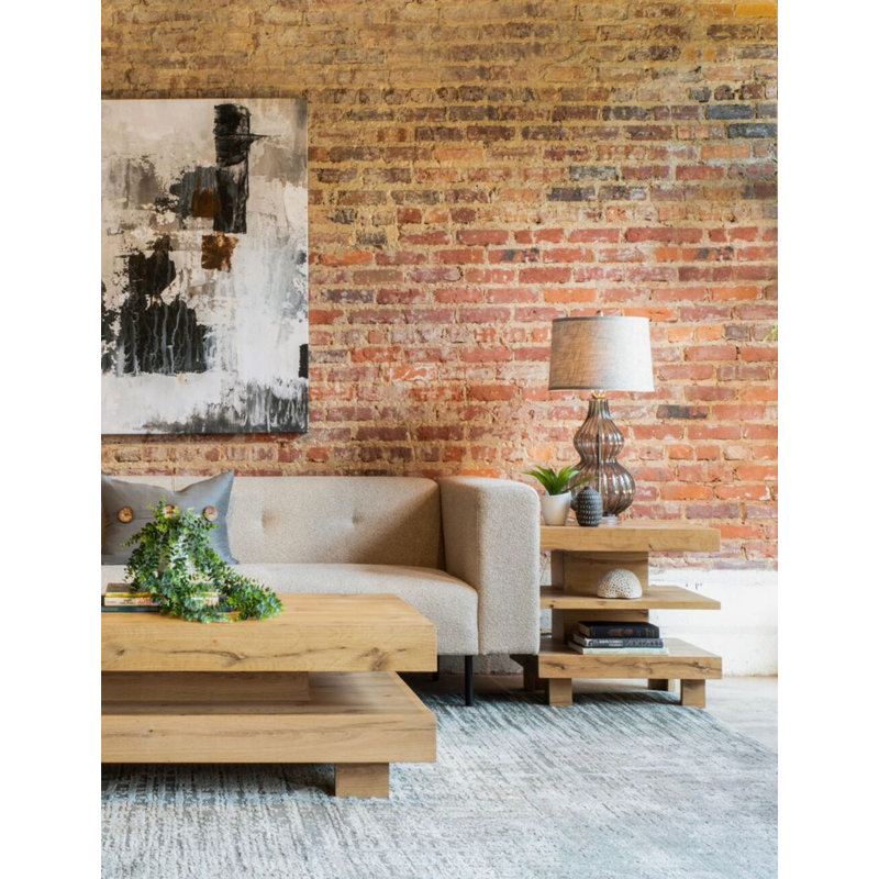 Jullisa 55" Coffee Table In Distressed Oak