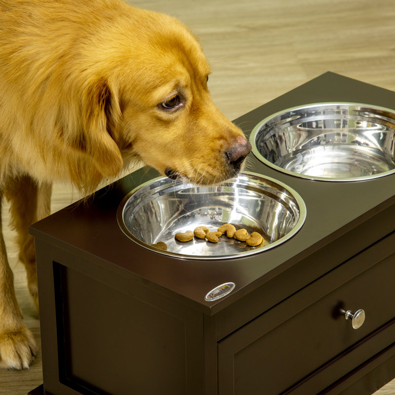 Elevated Feeder, Coffee Brown