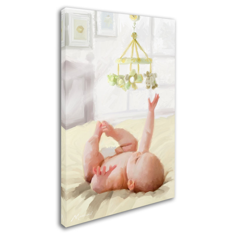 « baby », art sur toile, H 19 po x l 12 po x P 2 po