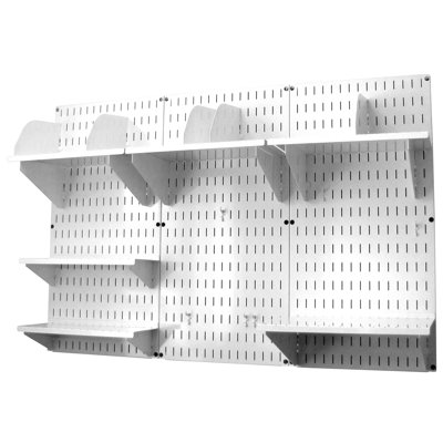 Ensemble de rangement et d’organisation pour bureau à fixation murale 48 po x 32 po x 9 po