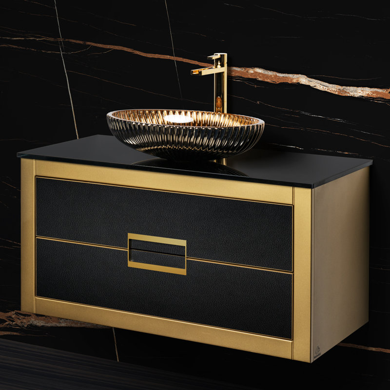 Nova 40'' W Single Vanity, Gold
