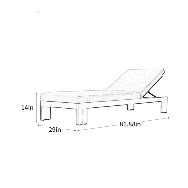 Outdoor courtyard villa recliner