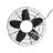 20" Outdoor Waterproof Ceiling Fan With Light And Remote, Plug In Wet Rated Modern Hanging Caged Fans For Patio, Gazebos, Backyards