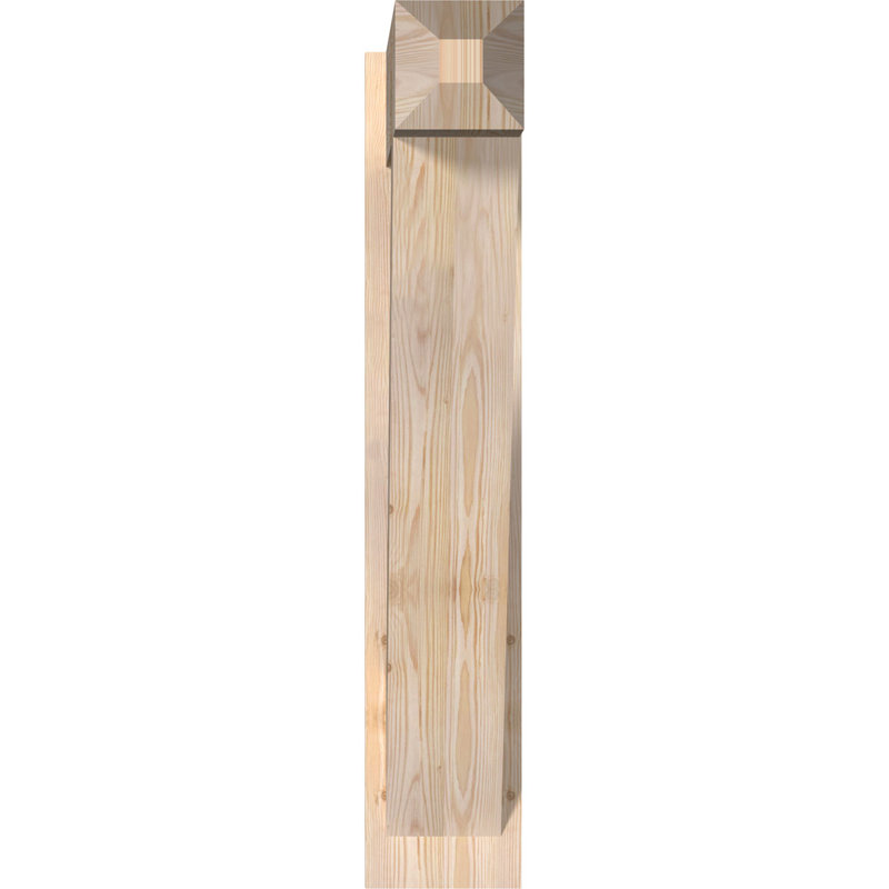 Artisan traditionnel en bois rustique, P 28 po x H 40 po, Sapin Douglas de 7 1/2 po (lisse)