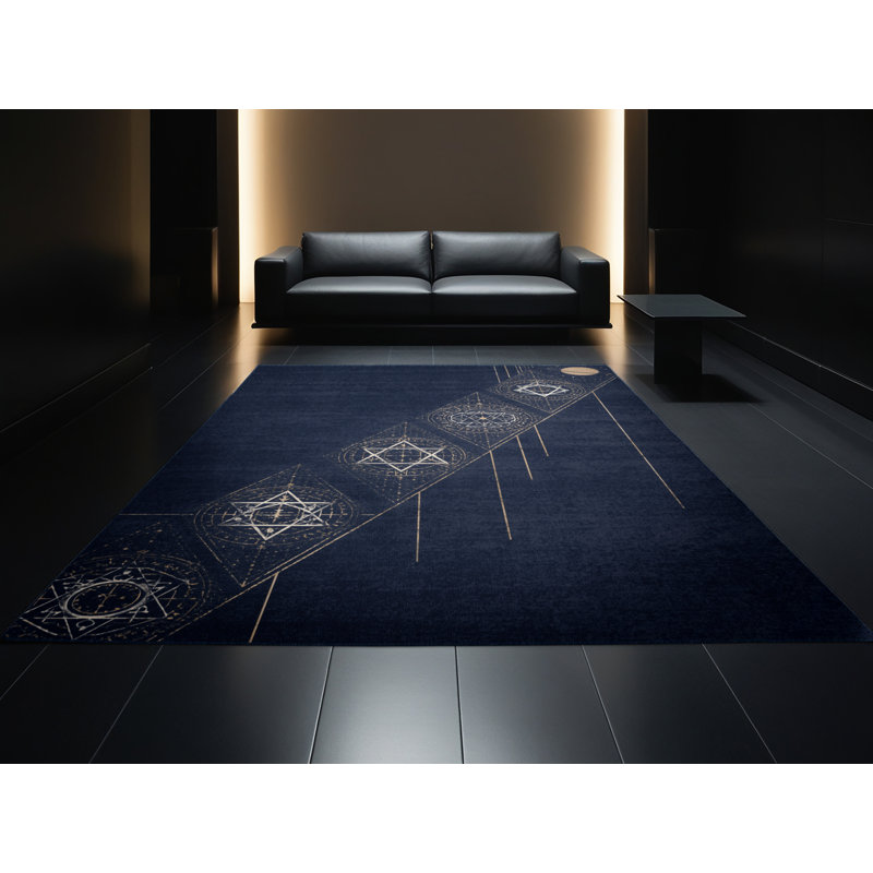 Tapis gris moelleux doux d'inspiration mondiale Suydam, 4 x 6