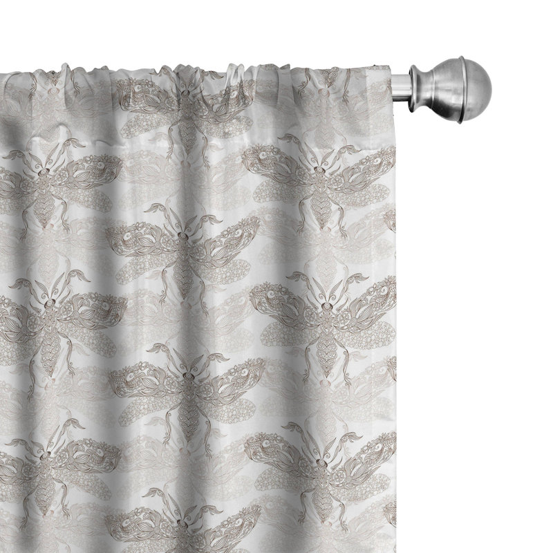 Semi Sheer Curtain Pair, 28" W x 84" L