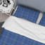 Tartan à carreaux bleus - ensemble de housse de couette abstrait - microfibre de polyester-486714710