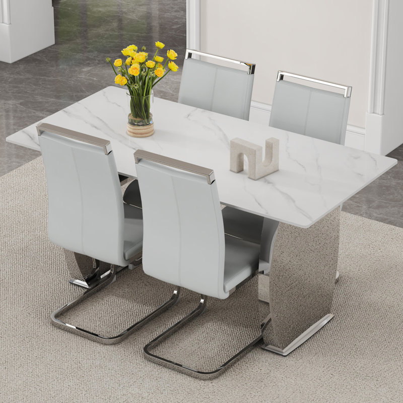 Ensemble de table et de chaises 63 pi. X 31,4 po. Snow Mountain, 5