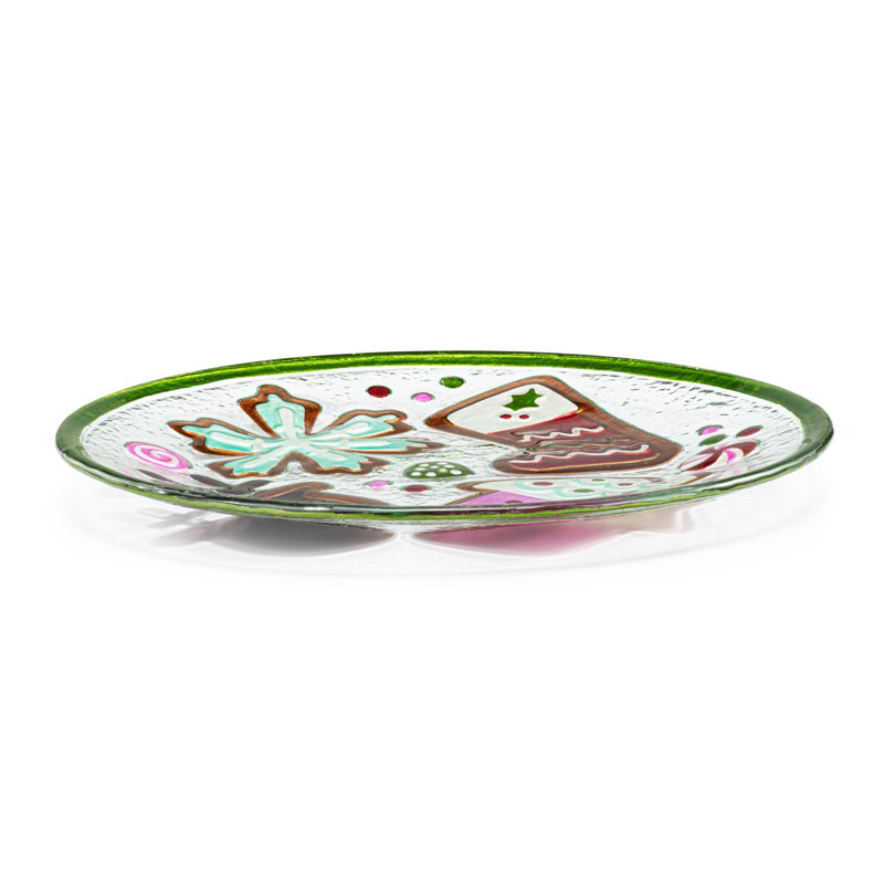 Christmas Cookie Round Plate - 11In