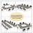 78.7" Extra Long 2-Person Computer Desk, Oak & White Heavy-Duty Steel Legs, Modern Collaborative Workstation