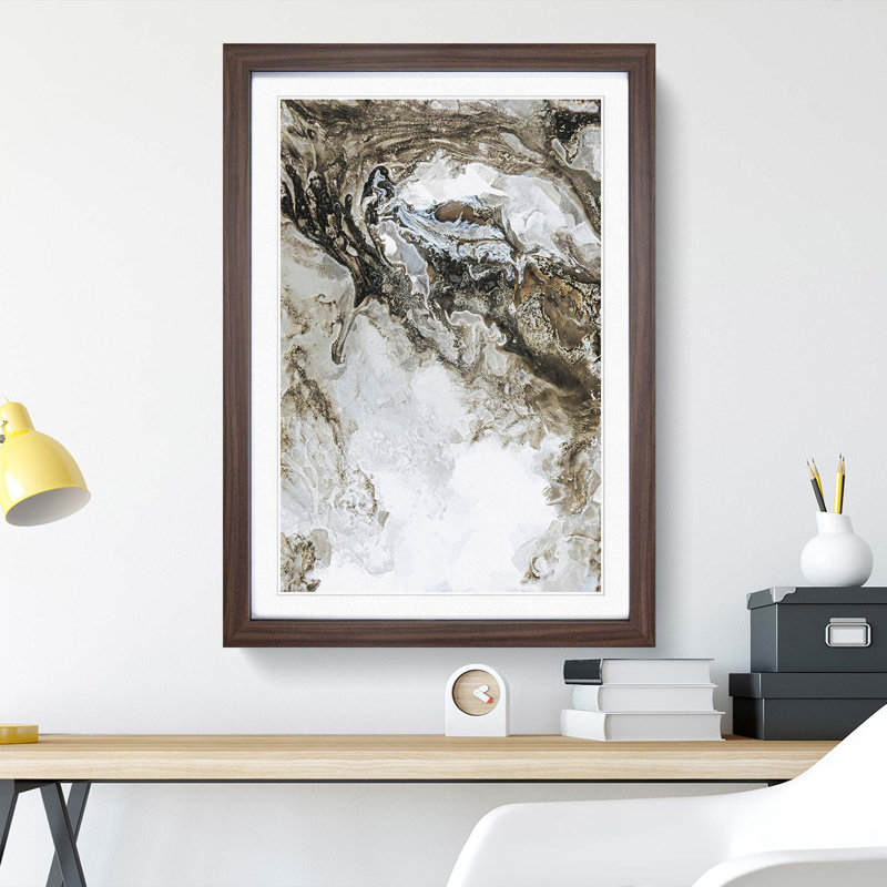 Needing the Beat in Abstract - Framed Print, Walnut Framed, 65cm H x 48cm W x 2cm D