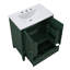 Meuble-lavabo simple de 30 pouces avec lavabo en céramique, 1 tiroir de rangement et 2 tablettes à porte à fermeture en douceur-1482534529-1482534590
