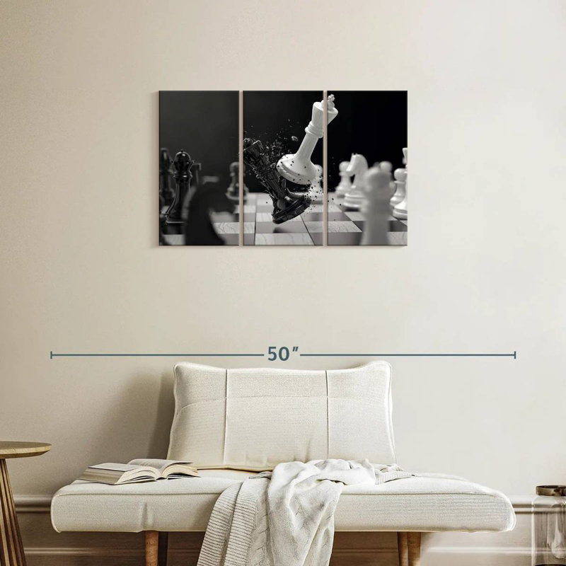 Senne Chess Battle, 20" H x 33" W