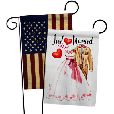 Drapeau de jardin 2 côtés en polyester 18,5 po x 13 po