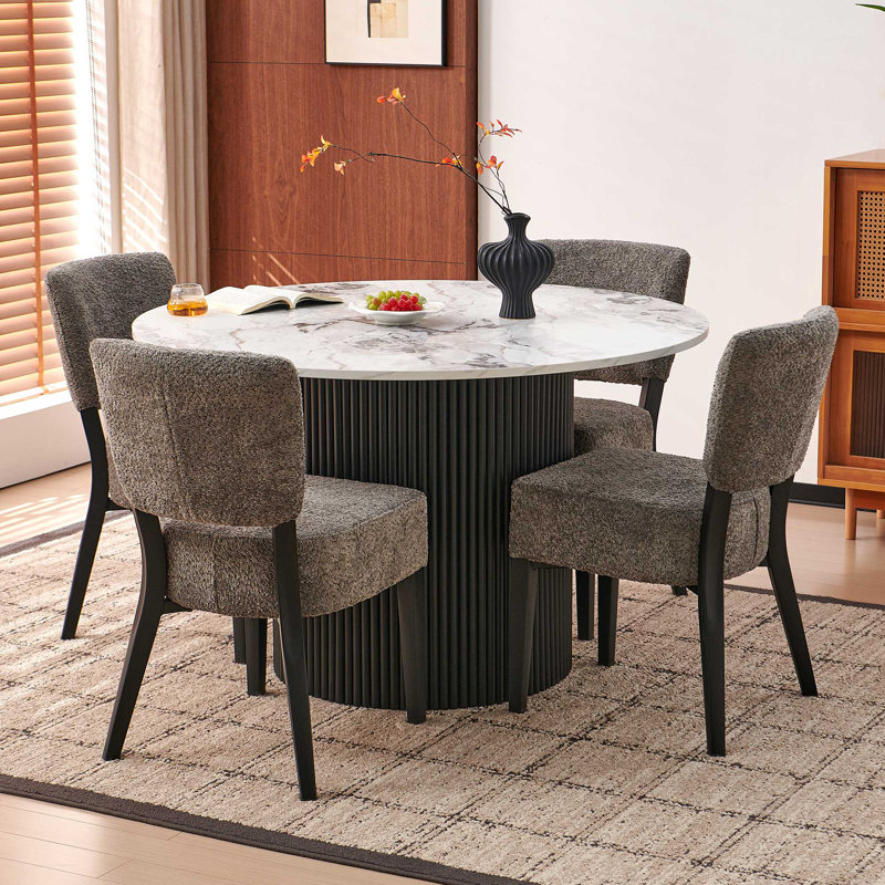 Aarush 5 - Piece Dining Set, White