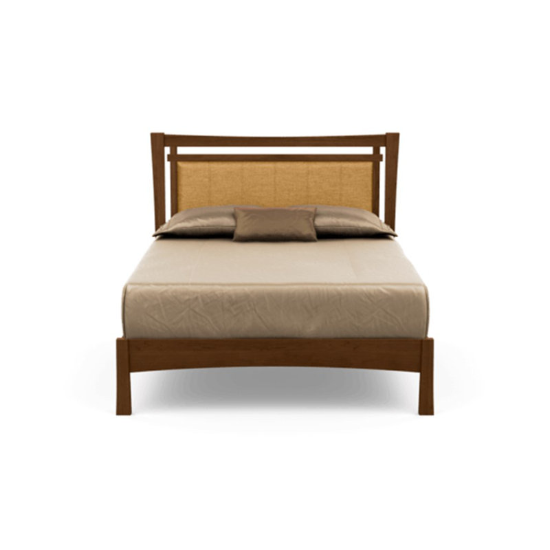 Monterey Upholstered Bed, King, Ebony, Autumn Cherry