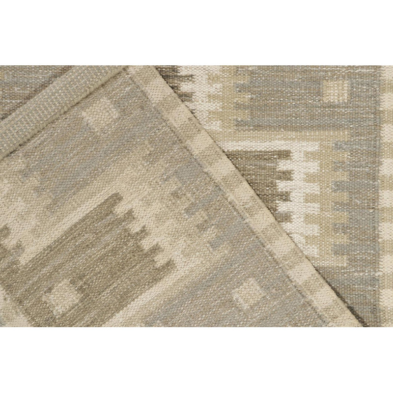 Sacndinavian Wool Geometric Area Rug, Rectangle 10' x 14'