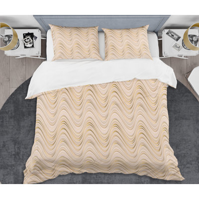 Ensemble de housse de couette abstraite mid-century abstract