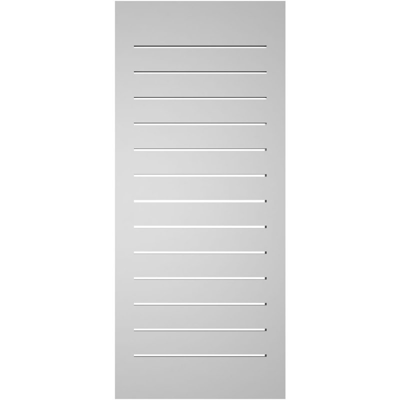 Évent à pignon fonctionnel en uréthane rectangulaire à fixation en surface, brun clair apprêté, H 42 po x l 18 po x P 1,5 po