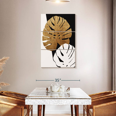 Harnek Monstera Leafs Gold