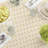 Rectangular Geometric Cotton Twill Tablecloth